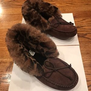 UGG Alena slippers - dark brown and leopard!